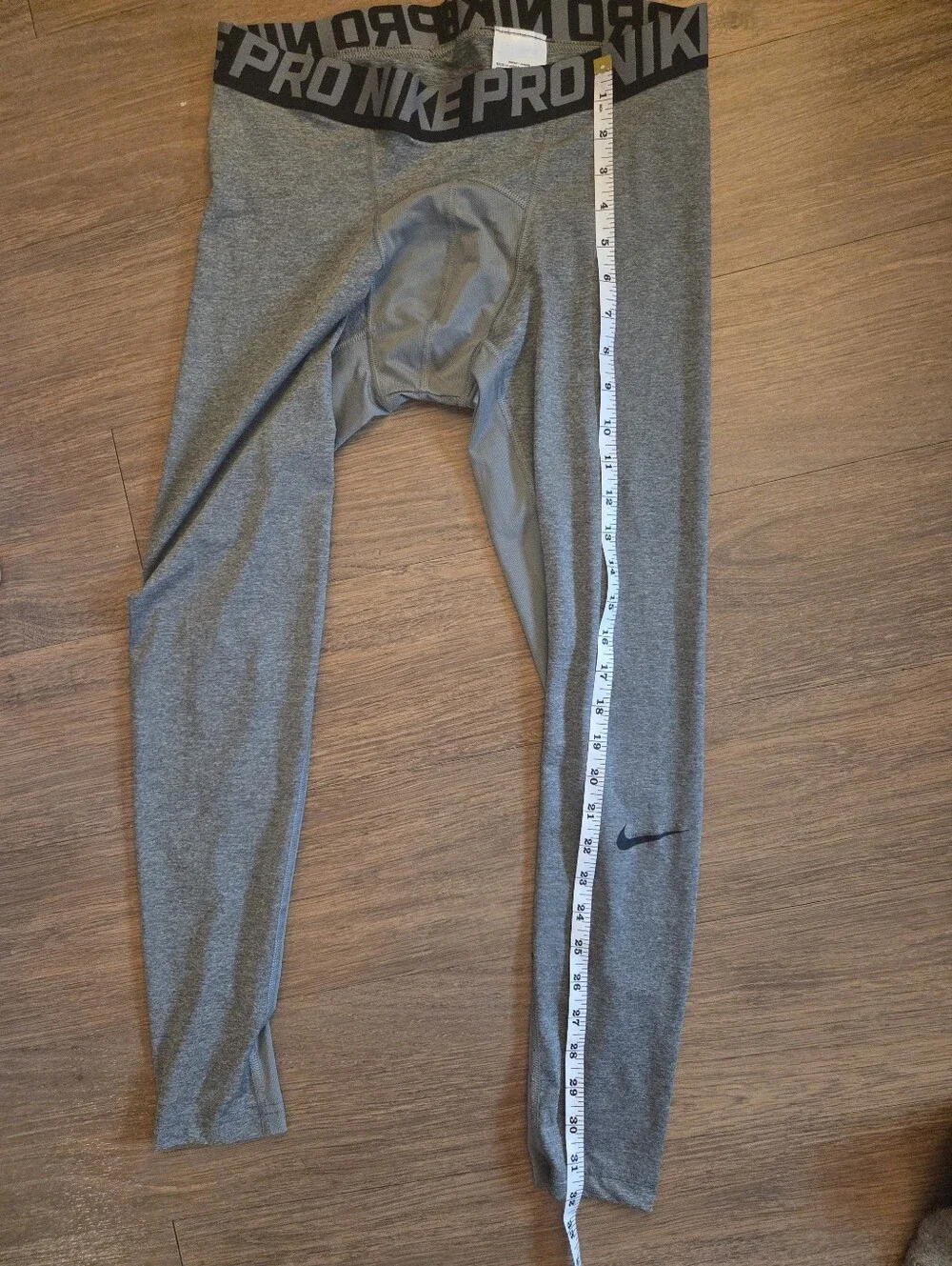 Nike Men’s Gray Compression gray Tights  Pro Waistband